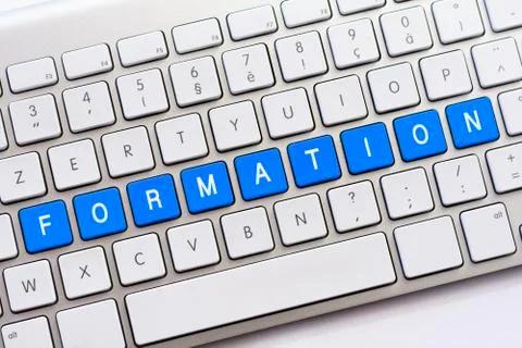 FORMATION writing on white keyboard Stock Photos