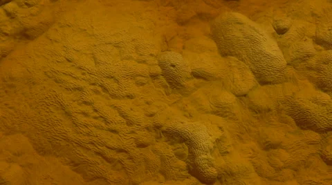 Formations beneath the waters of Rio Tinto Stock Footage 48979778