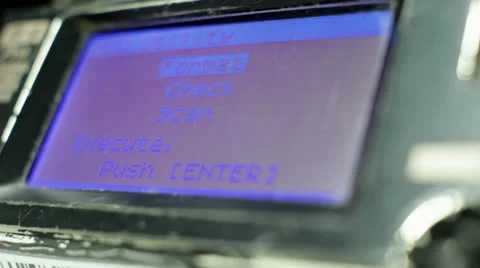 Formatting Hard Disk on Digital Recording Device Stock Footage 25420960