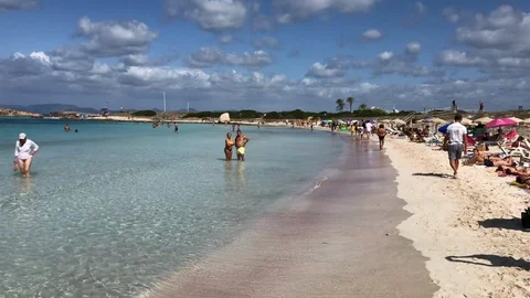 Formentera beach in spain 스톡 동영상 115709915