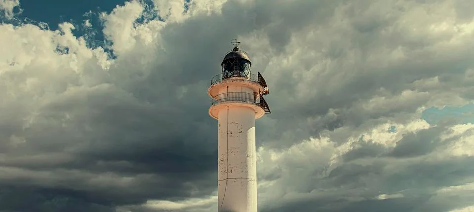 Formentera lighthouse Stock Illustration