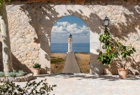 Formentera lighthouse Foto stock