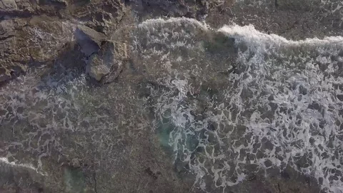 FORMENTERA WATER BEACH DRONE 4K Stock Footage