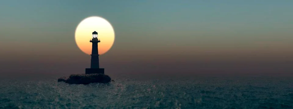 Formentor lighthouse in majorca Stock Illustration