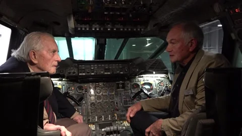 Former aircraft crew members join 50th anniversary celebrations of Concorde Stock Footage 327308487