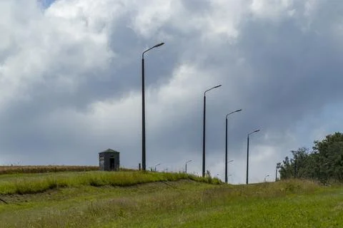 The former border between East and West Germany in Eichsfeld district, Thuringia Stock-Fotos