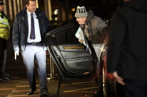 Former British PM Johnson appears for second day's questioning over handling of  Stock Photos