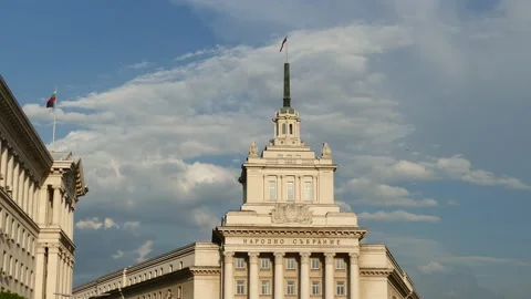 The Former Communist Party House in Sofia, Bulgaria. Stock Footage 152629024