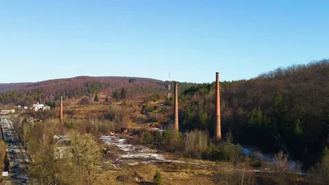 Former industrial zone in the winter Stock-Footage 170579907