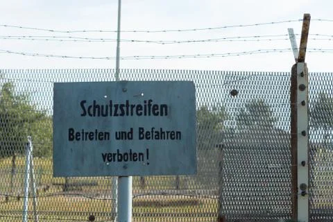 At the former inner german border Stock Photos
