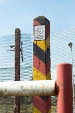 At the former inner german border Stock Photos