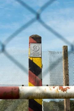 At the former inner german border Stock Photos