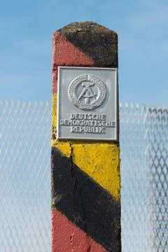 At the former inner german border Stock Photos