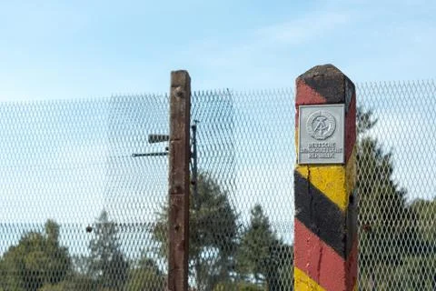 At the former inner german border Stock Photos