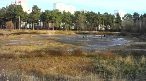 Former lake 스톡 동영상 43104332