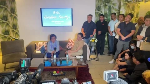 Former senator critical of Duterte released on bail, Manila, PH - 13 Nov 2023 Stock Footage 255595748