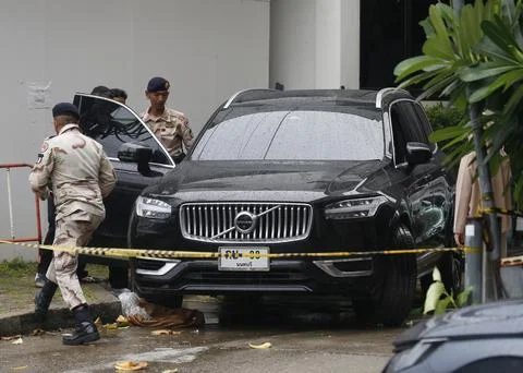 Former Thai MP arrested after allegedly shooting official and driver in Nonthabu Stock Photos