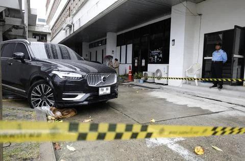 Former Thai MP arrested after allegedly shooting official and driver in Nonthabu Stock Photos