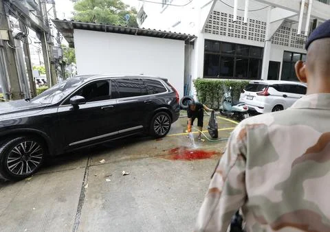 Former Thai MP arrested after allegedly shooting official and driver in Nonthabu Stock Photos