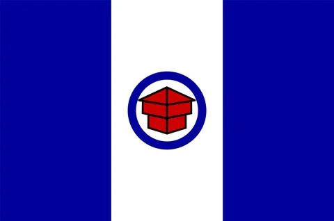 Former Toledo city flag vector, Ohio Illustrazione stock