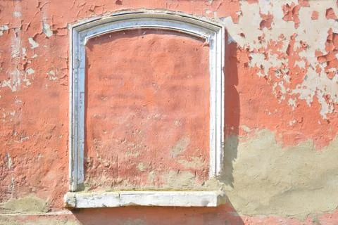 The former window became a wall.	 Stock Photos