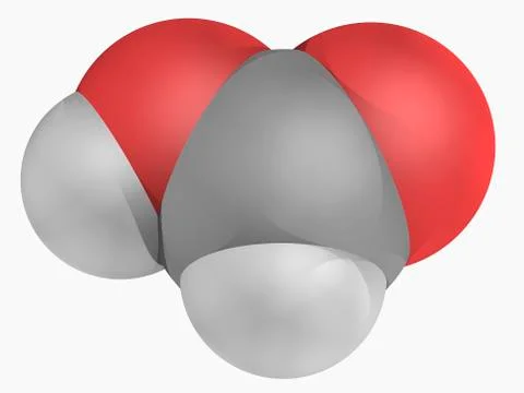 Formic acid molecule Stock Illustration