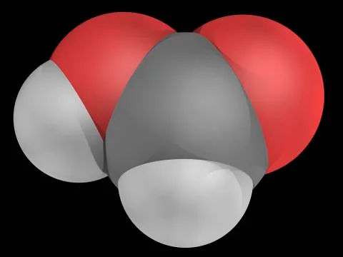 Formic acid molecule Stock Illustration