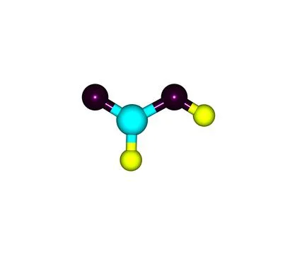 Formic acid molecule isolated on white Stock Illustration