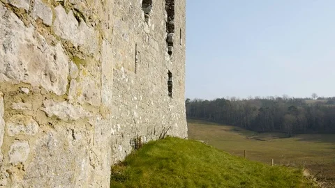 Formidable Castle Walls County Fermanagh Northern Ireland Stock Footage 98297110