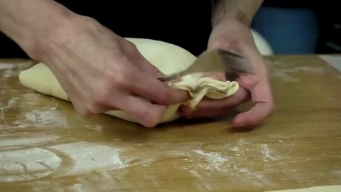 Forming beef wellington Stock Footage 79507821