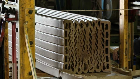 Forming a ceramic brick factory Video stock 85669849