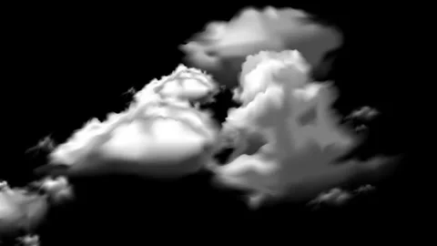 Forming cloud moving, Fly through clouds animation Stock Footage 276109524