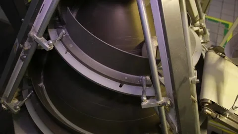 Forming the dough for baking bread. Production of bread. Video stock 200400663