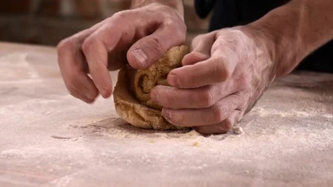 Forming dough in process of making pastry 스톡 동영상 150055848