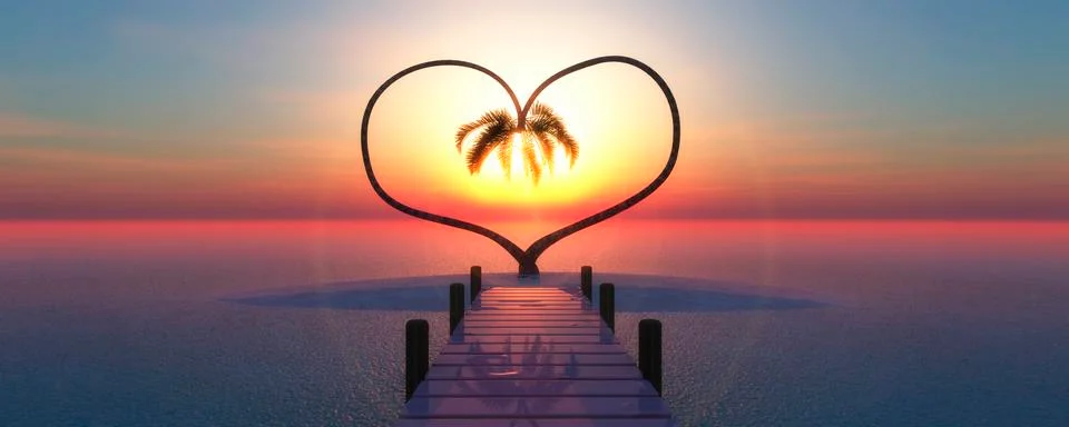 Forming a heart Stock Illustration