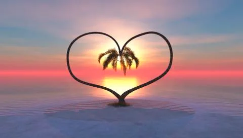 Forming a heart Stock Illustration