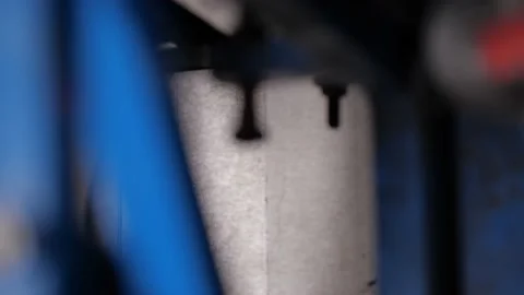 Forming of pet containers by internal inflating at the factory Stock Footage 170668243