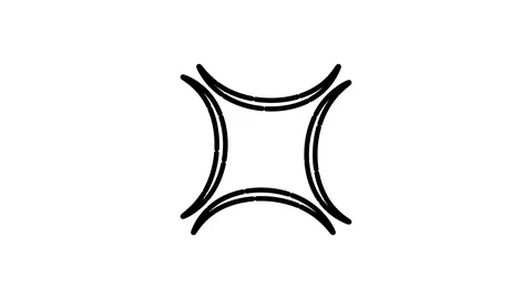 Forming a Square From Four Hyperbolic Paraboloid Pringle Shapes Video stock 118986902