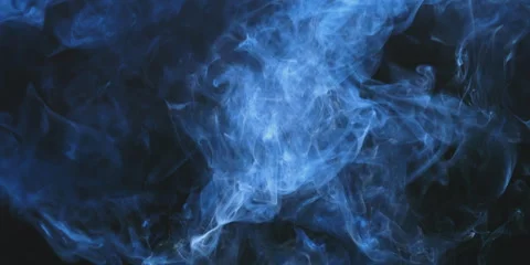 Formless jet of blue smoke Stock Footage 247384768