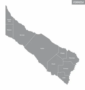 Formosa isolated map Stock Illustration