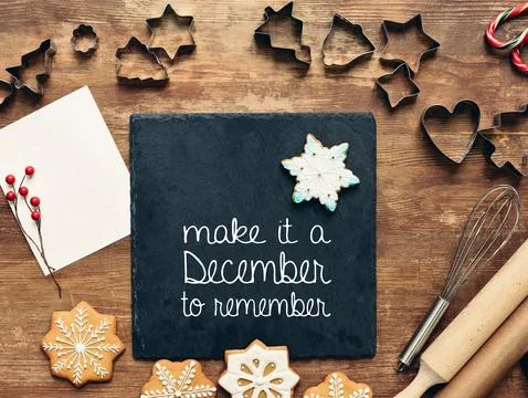 Forms and ingredients for christmas 스톡 사진