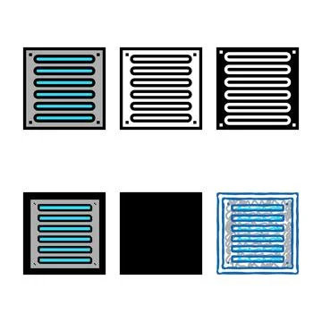 Forms bathroom drainage hole color icon vector Stock Illustration
