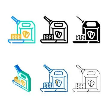 Forms biofuel corn color icon vector Stock Illustration