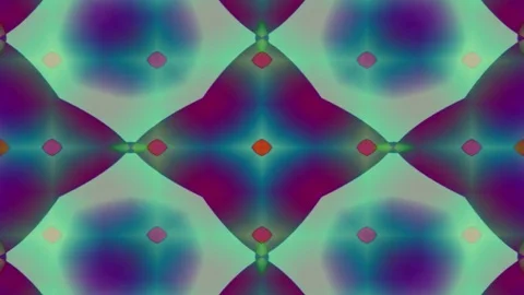 Forms, patterns and colors merge and pulse kaleidoscopically Video stock 82251242