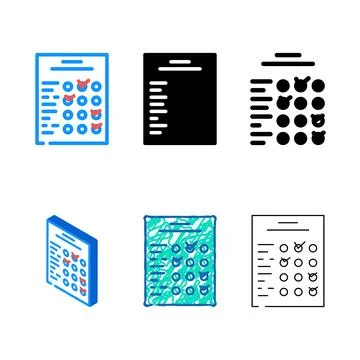 Forms survey customer testimonial color icon vector Stock Illustration