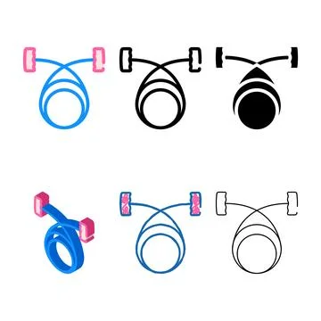 Forms thread pottery tool color icon vector イラスト素材