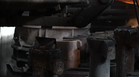 Forms for workpieces in the workshop Stock Footage 61950288