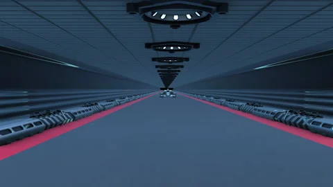Formula 1 car race 3D animation. Futuristic theme Stock Footage 257493836