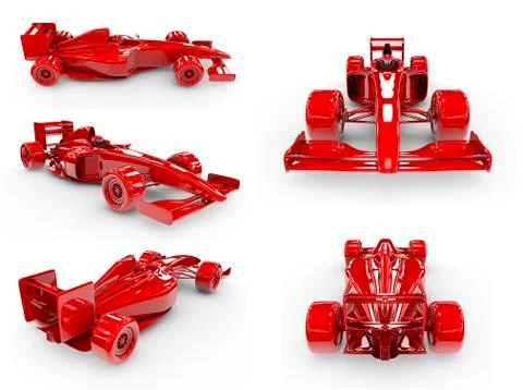 Formula 1 concept SET 2 Illustrazione stock