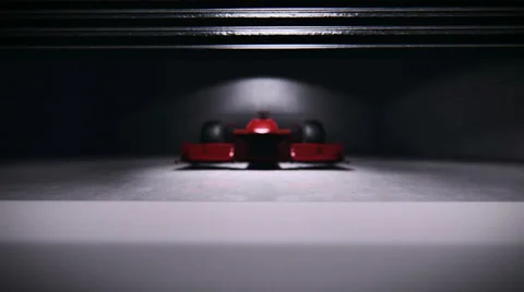 Formula 1 racing car in the pit Stock Footage 35536794
